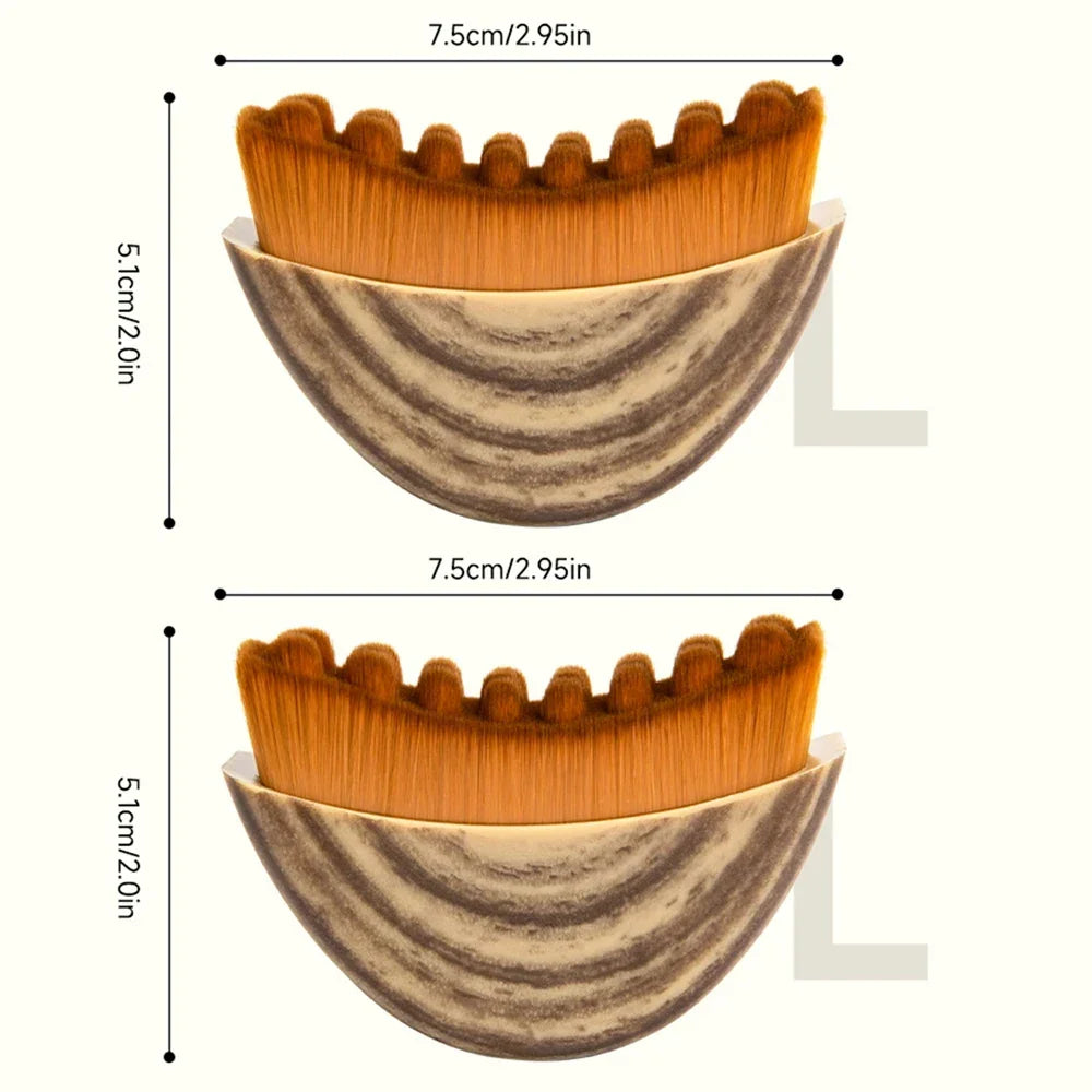 Brosse de Contour Facial — Drainage Lymphatique & Sculpture du Visage