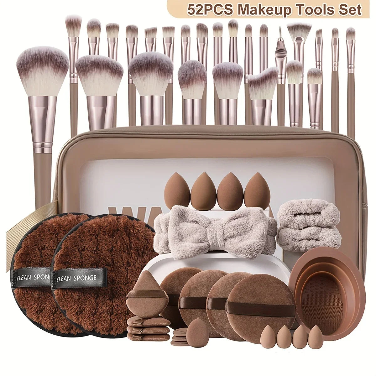Ensemble de pinceaux de maquillage professionnel 52PCS