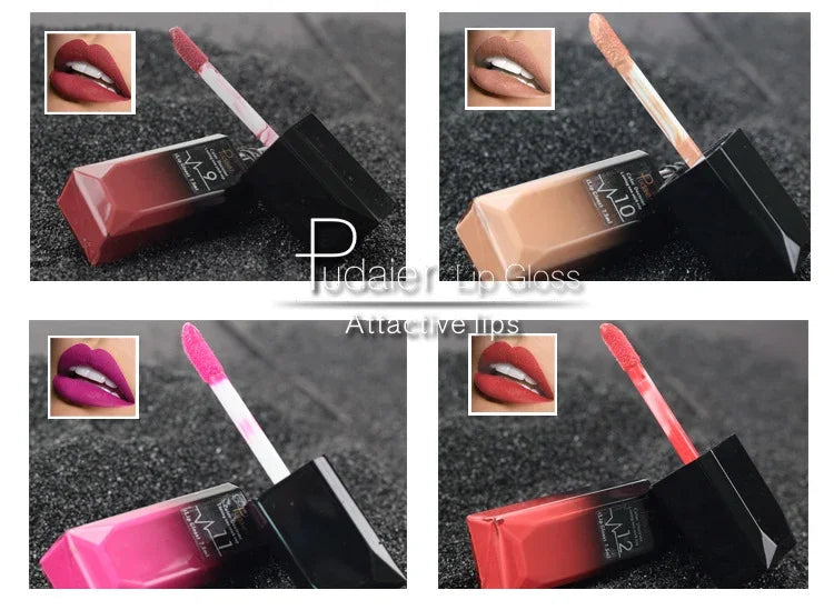 Gloss Lèvres Mat Longue Tenue — Velvet Waterproof, 21 Teintes
