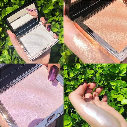 Palette Highlighter & Bronzer Illuminateur — Poudre Shimmer Dorée, Contouring Visage