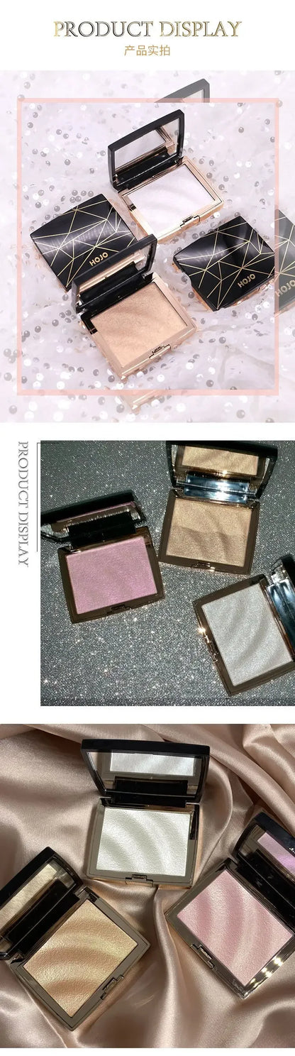 Palette Highlighter & Bronzer Illuminateur — Poudre Shimmer Dorée, Contouring Visage