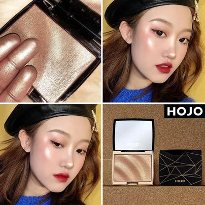 Palette Highlighter & Bronzer Illuminateur — Poudre Shimmer Dorée, Contouring Visage