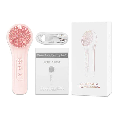 Brosse Nettoyante Visage en Silicone — Vibrations Ultrasoniques