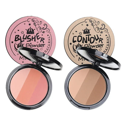 Poudre Contouring Mate & Blush — Longue Tenue Waterproof, Fini Naturel