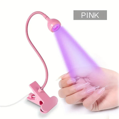 Sèche-ongles lumière UV lampe à ongles alimenté par USB conception Portable avec pour Mini USB pour ongles en Gel ongle manucure Salon outils