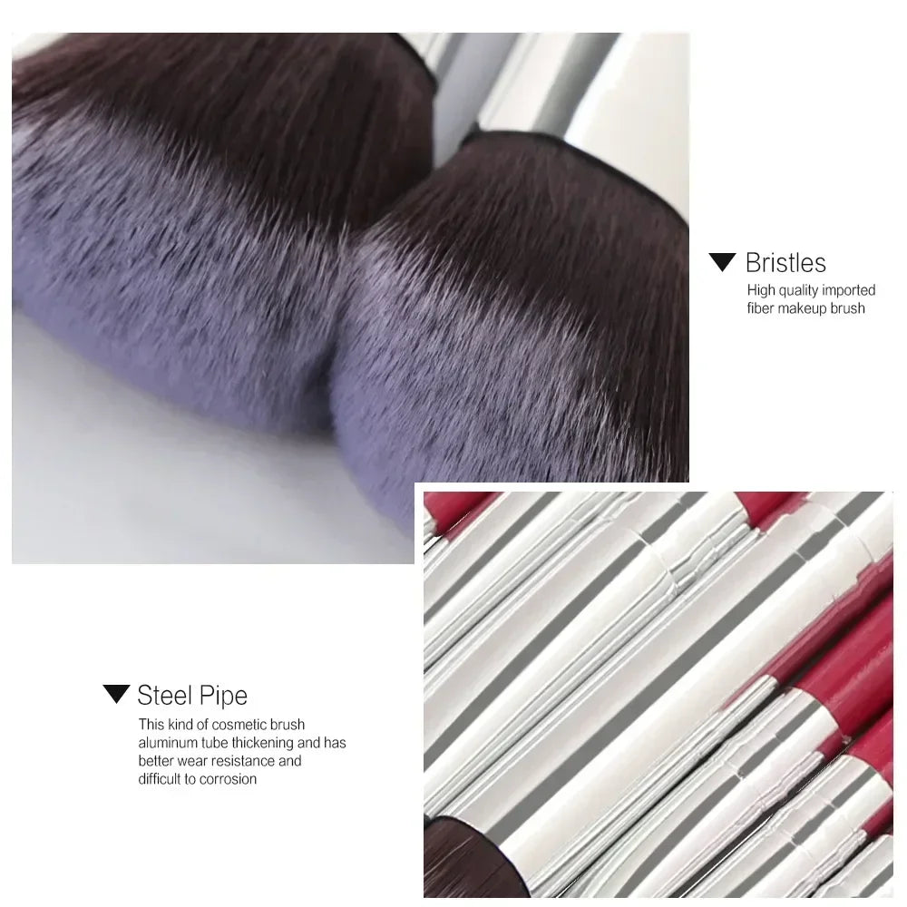 Set de Pinceaux Maquillage Professionnel avec Pochette — 13 ou 22 Pièces