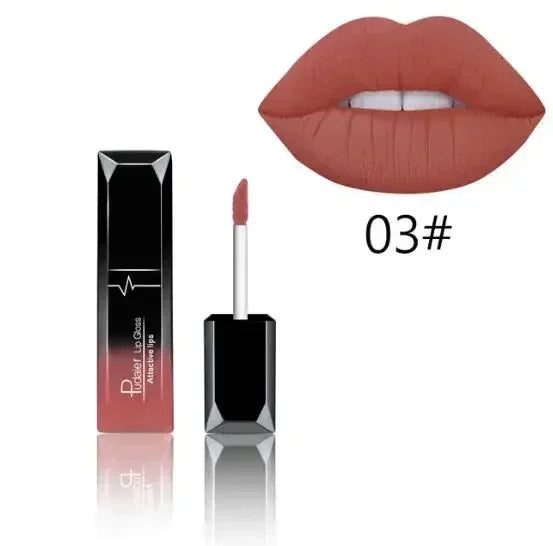 Gloss Lèvres Mat Longue Tenue — Velvet Waterproof, 21 Teintes