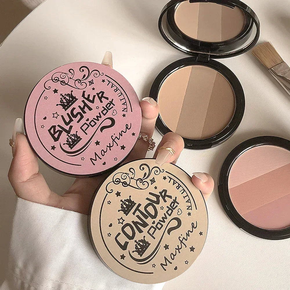 Poudre Contouring Mate & Blush — Longue Tenue Waterproof, Fini Naturel