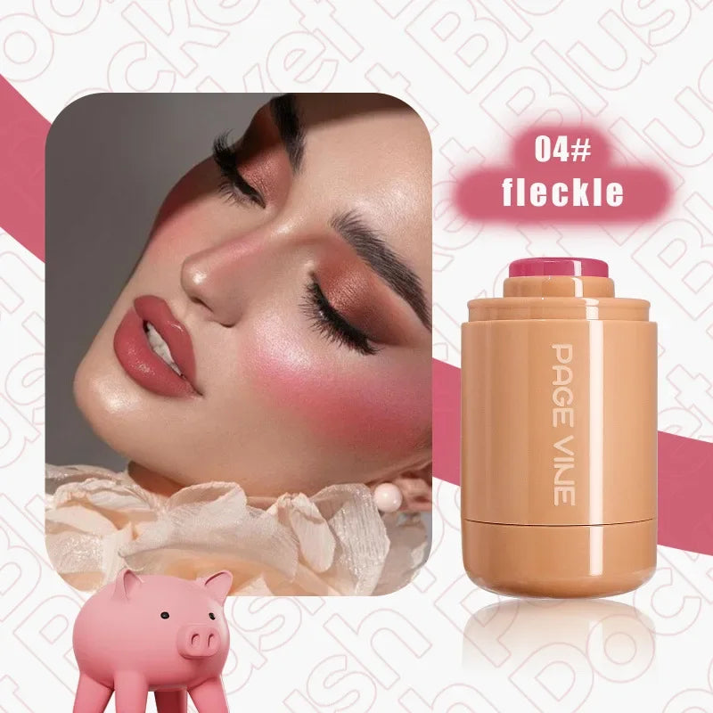 Blush Stick 3-en-1 — Joues, Lèvres & Contour, Longue Tenue