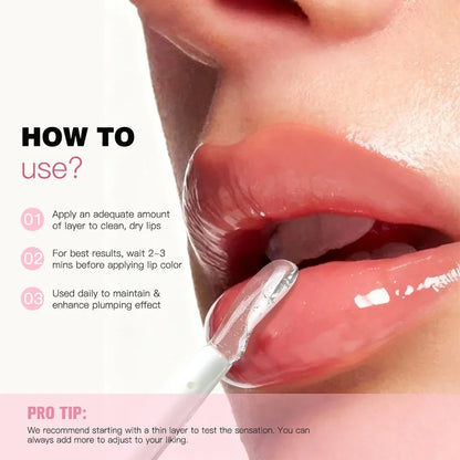 Huile Repulpante à Lèvres — Gloss Volumisant Hydratant Longue Tenue