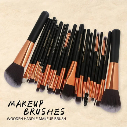 Set de Pinceaux Maquillage Professionnel avec Pochette — 13 ou 22 Pièces