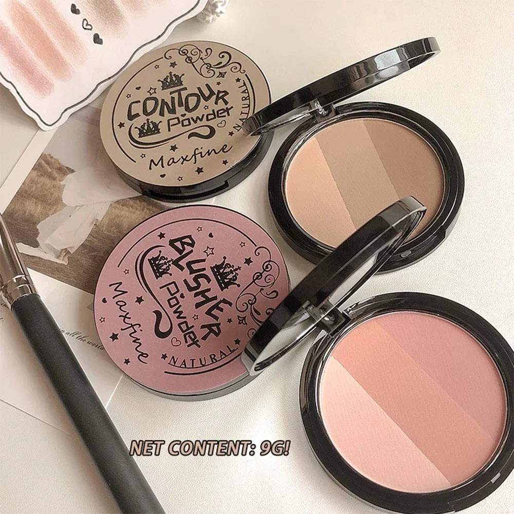 Poudre Contouring Mate & Blush — Longue Tenue Waterproof, Fini Naturel