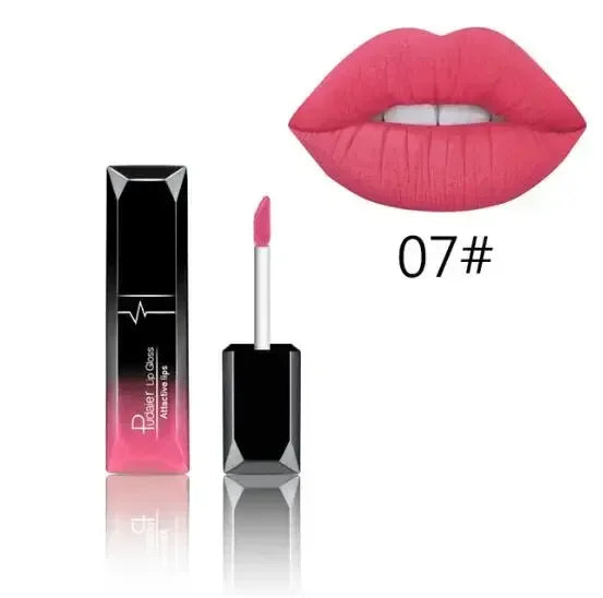 Gloss Lèvres Mat Longue Tenue — Velvet Waterproof, 21 Teintes
