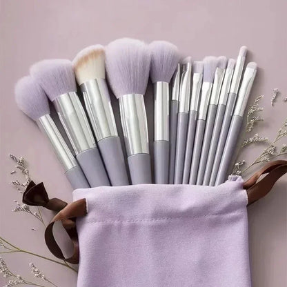 Set de Pinceaux Maquillage Professionnel avec Pochette — 13 ou 22 Pièces