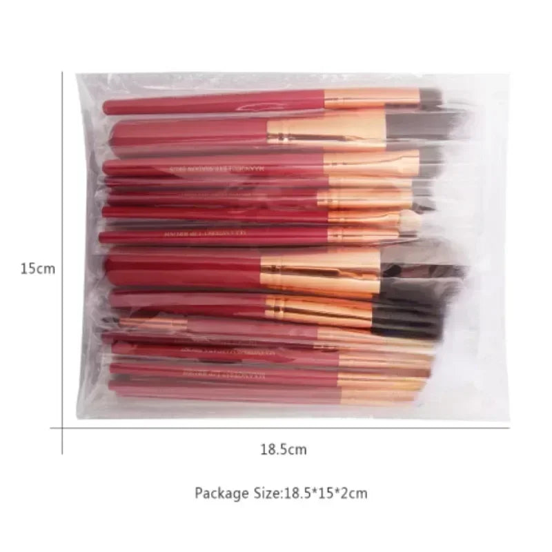 Set de Pinceaux Maquillage Professionnel avec Pochette — 13 ou 22 Pièces