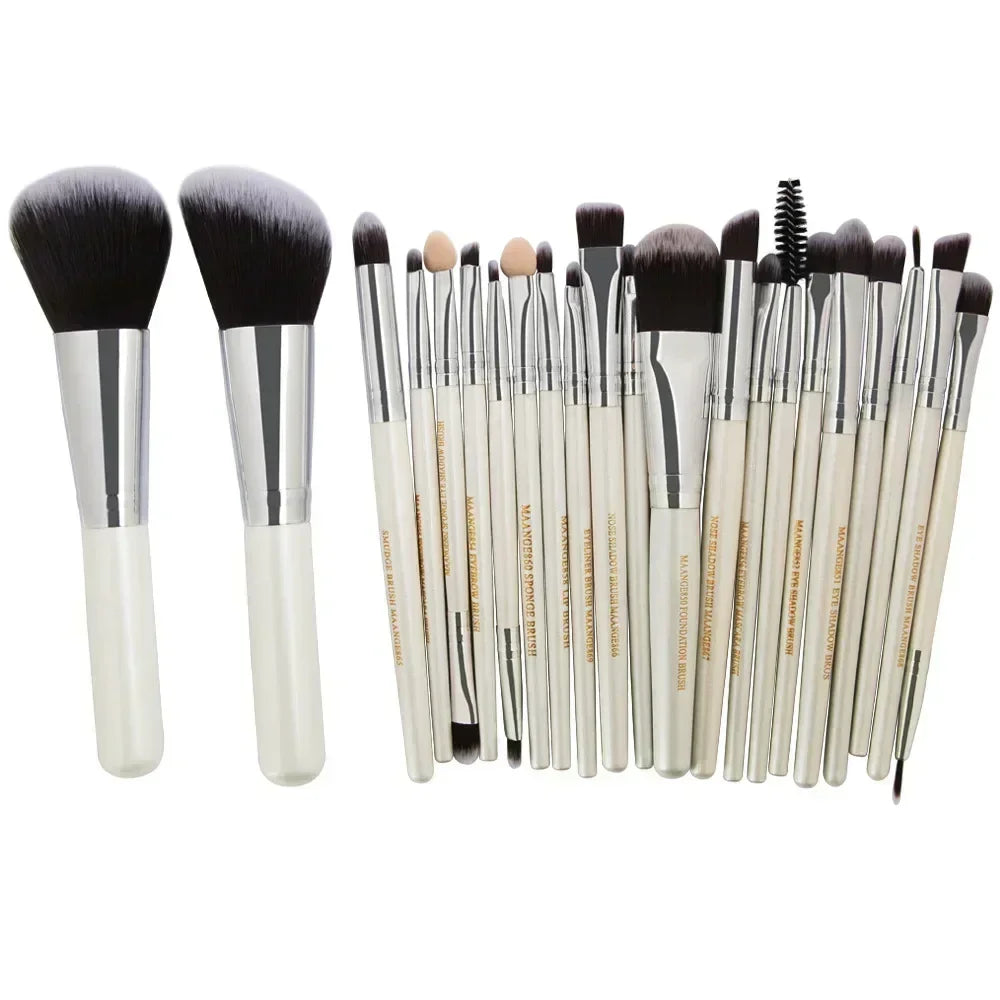 Set de Pinceaux Maquillage Professionnel avec Pochette — 13 ou 22 Pièces