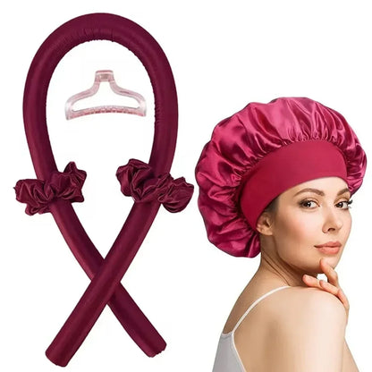 Tige à friser sans chaleur, capuchon de nuit, ruban sans chaleur, bigoudis paresseux, bandeau, bigoudis, bandeau doux, outils de coiffure