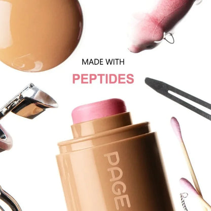 Blush Stick 3-en-1 — Joues, Lèvres & Contour, Longue Tenue