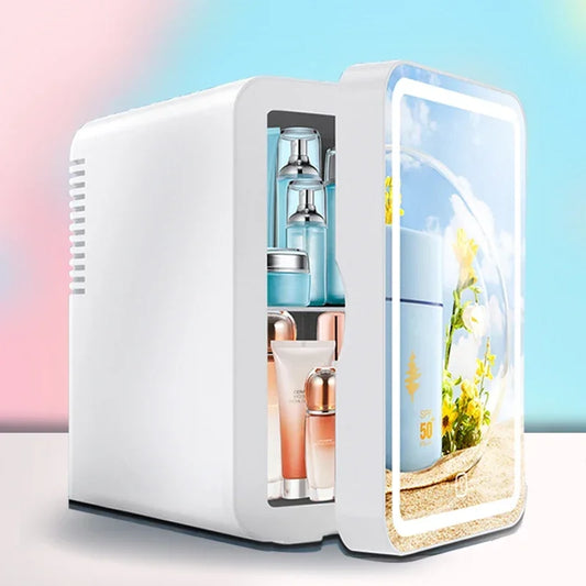 Mini Réfrigérateur à Maquillage LED 6L — Chaud & Froid, Portable