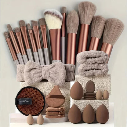 Set de Pinceaux Maquillage Professionnel — 8 à 40 Pièces, Poils Doux