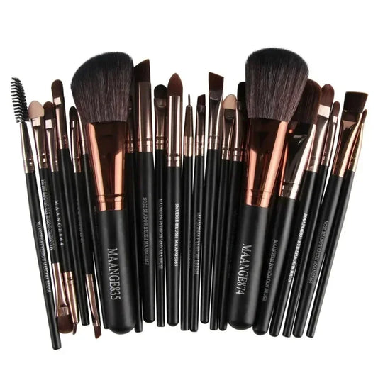 Set de Pinceaux Maquillage Professionnel avec Pochette — 13 ou 22 Pièces