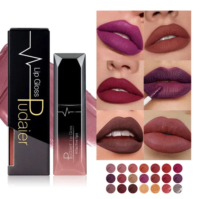 Gloss Lèvres Mat Longue Tenue — Velvet Waterproof, 21 Teintes