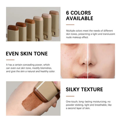 Fond de Teint Stick Sérum — Waterproof, Hydratant & Couvrant