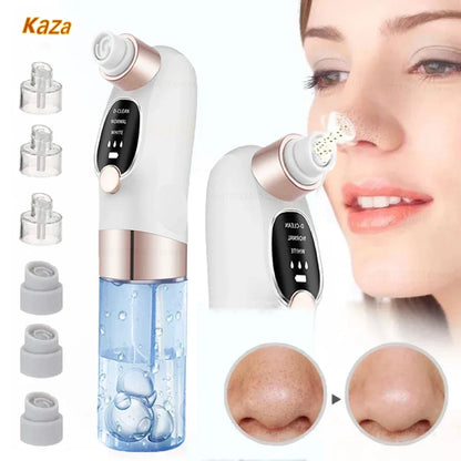 Aspirateur Électrique Points Noirs — Nettoyeur de Pores avec Cycle d'Eau, Rechargeable USB