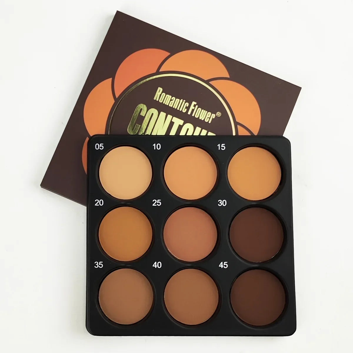 Palette Fond de Teint 9 Couleurs — Contouring, Correcteur & Anti-Brillance