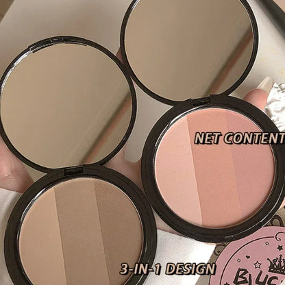 Poudre Contouring Mate & Blush — Longue Tenue Waterproof, Fini Naturel