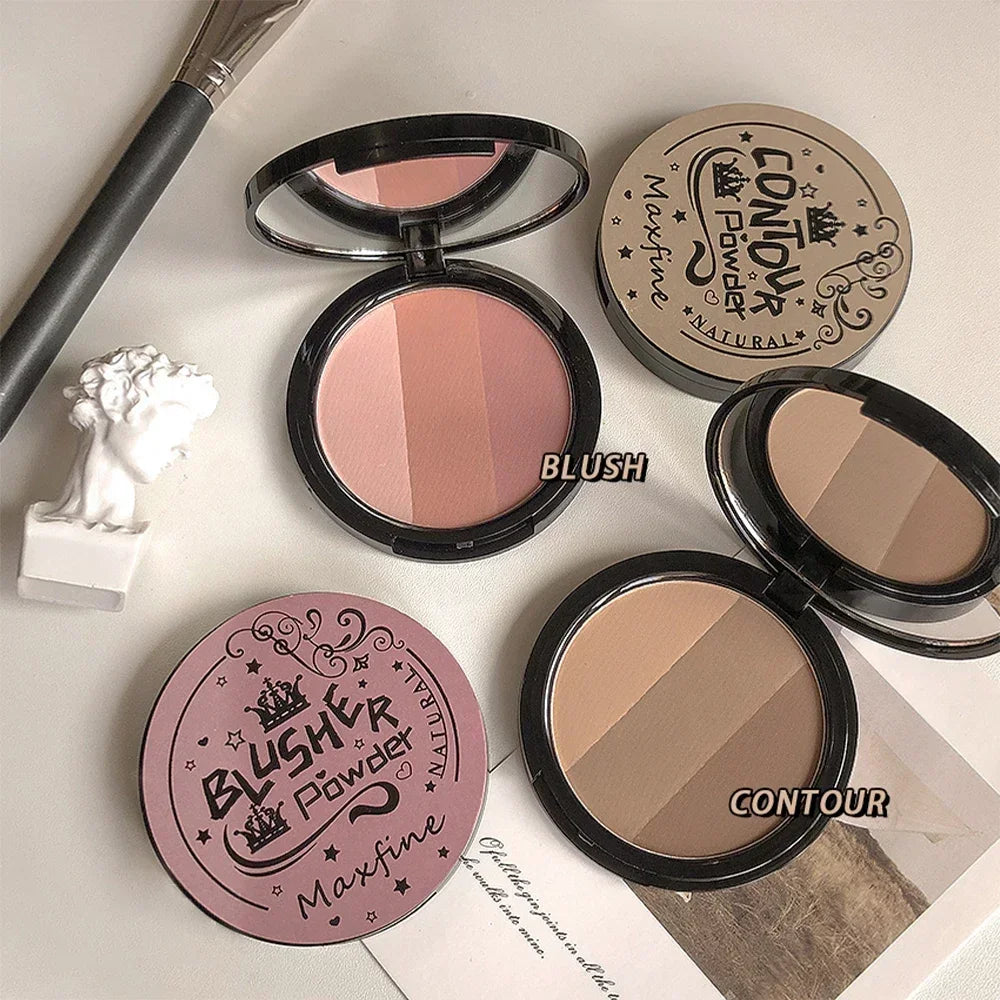 Poudre Contouring Mate & Blush — Longue Tenue Waterproof, Fini Naturel