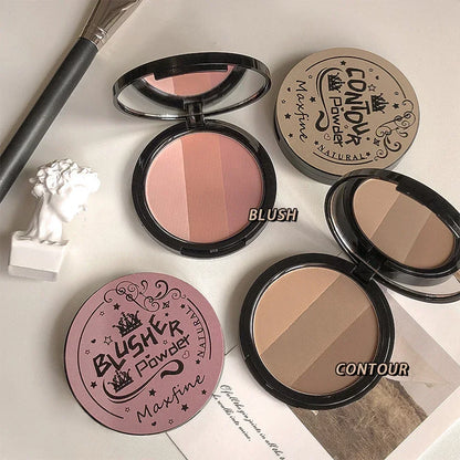 Poudre Contouring Mate & Blush — Longue Tenue Waterproof, Fini Naturel
