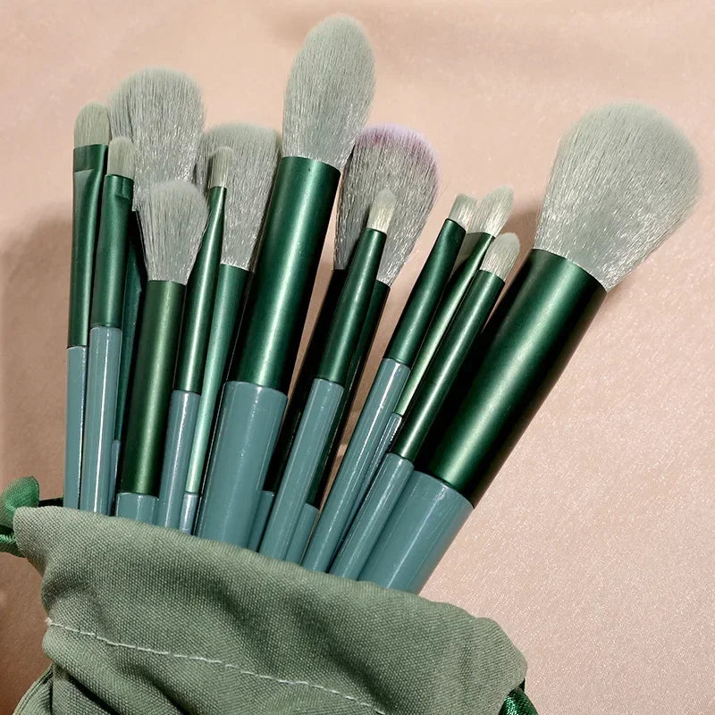 Set de Pinceaux Maquillage Professionnel avec Pochette — 13 ou 22 Pièces