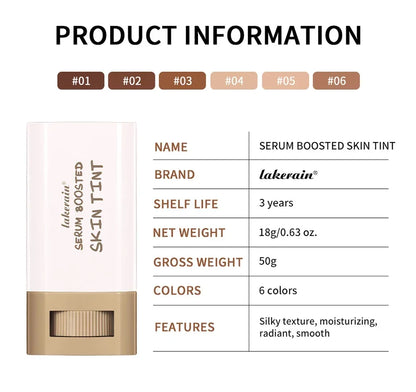 Fond de Teint Stick Sérum — Waterproof, Hydratant & Couvrant