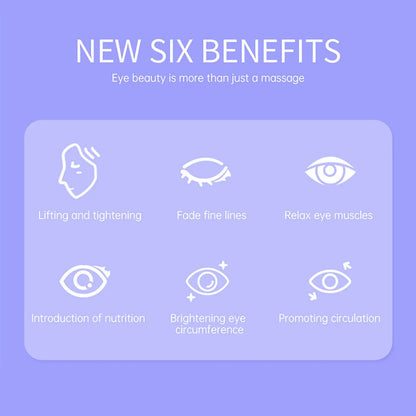 Masseur de beauté oculaire intelligent, thérapie à la lumière rouge pour les cernes et les rides fines, appareil de Massage par vibrations pour soins oculaires à usage domestique