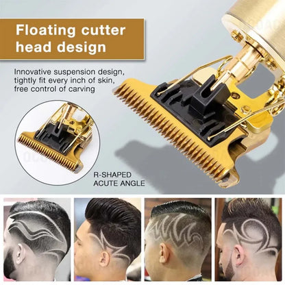 Tondeuse à cheveux électrique Rechargeable USB, ensemble tondeuse à cheveux sans fil pour la coupe de cheveux, tondeuse professionnelle pour barbe