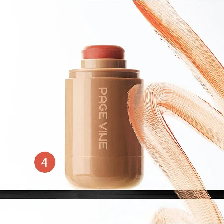 Blush Stick 3-en-1 — Joues, Lèvres & Contour, Longue Tenue