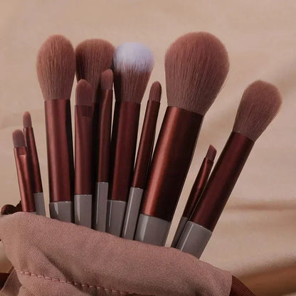 Set de Pinceaux Maquillage Professionnel avec Pochette — 13 ou 22 Pièces